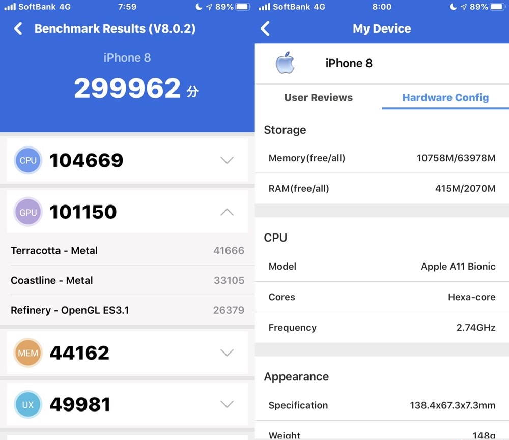 iPhone 8 Antutu результаты теста antutu benchmark в баллах айфон 8 антуту